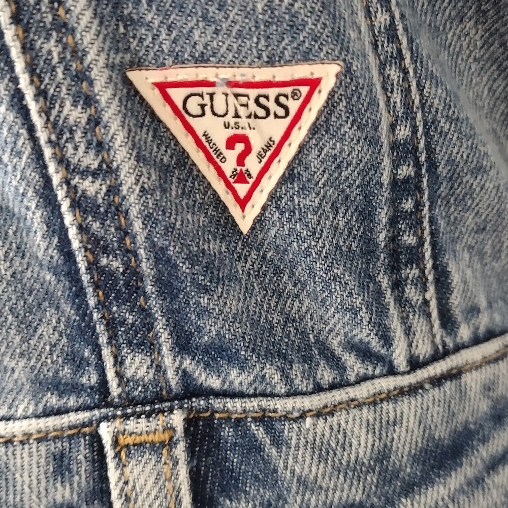 GUESS Girls' Eco Stretch Denim Dress Size 16 - Picture 16 of 16
